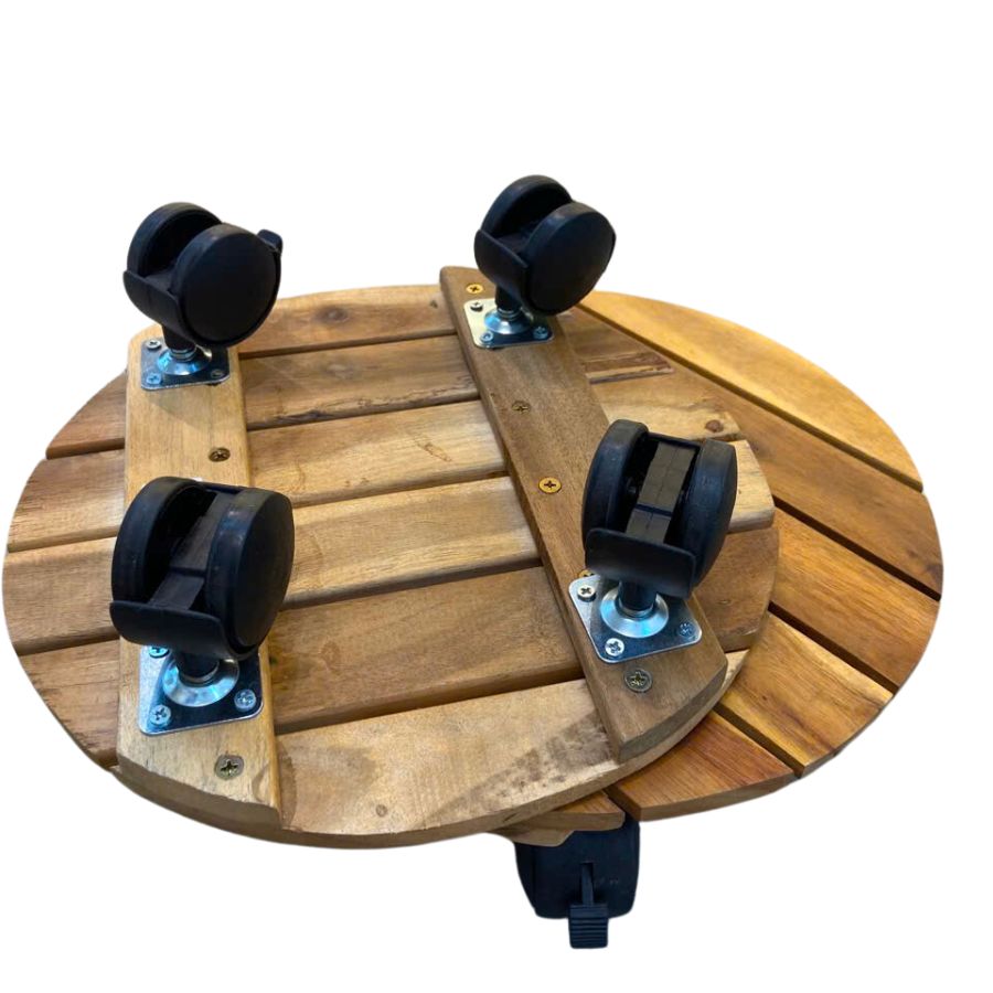 Acacia Planter Caddy