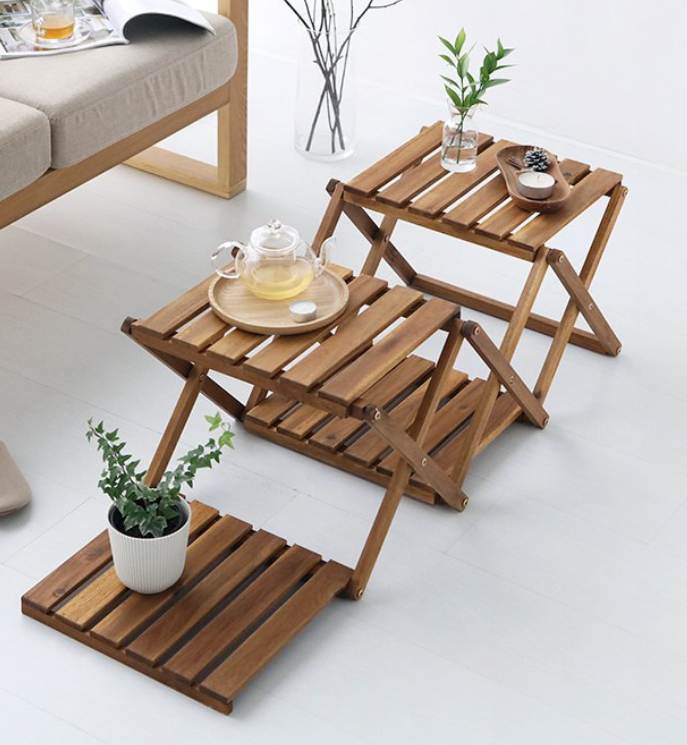 ACACIA 4-TIER FOLDABLE SHOE RACK SMALL SIZE